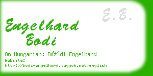 engelhard bodi business card